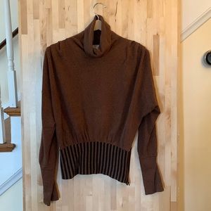 Dolman Sleeve Cowl Neck Sweater